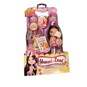 Yummi-Land Ice Cream Pop Girls Rachel Raspberry Swirl Doll Paloma Polar Bear